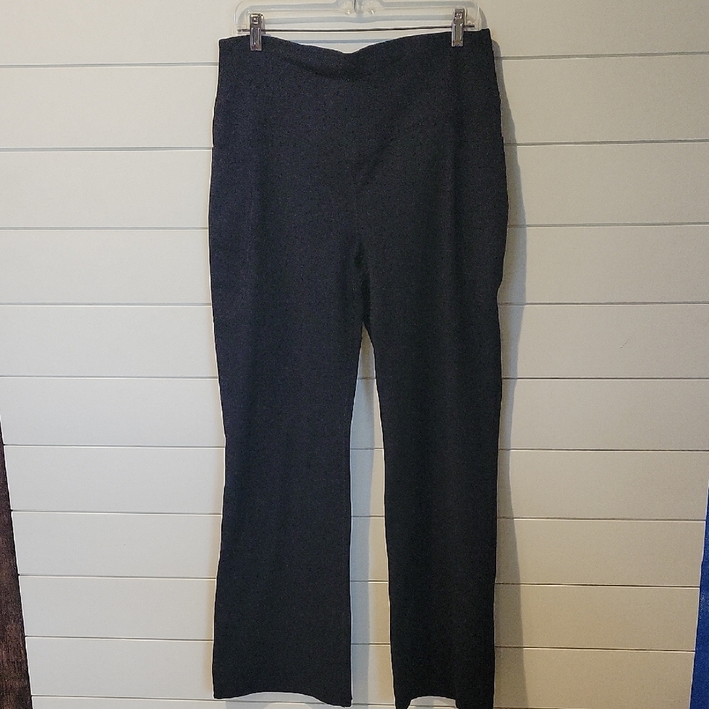 HEATHYOGA FLARE LEGGINGS/PANTS WITH SIDE POCKETS XXL  BLACK